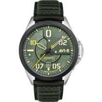 AVI-8 AV-4086-03 P-51 Mustang Automatico 43mm Reloj Hombre 5ATM