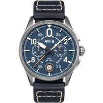 AVI-8 AV-4089-04 Spitfire Cronografo 42mm Reloj Hombre 5ATM