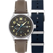 AVI-8 AV-4101-09 Reloj Hombre Hawker Hurricane McKellar Dual Time 44mm 5ATM
