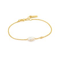 ANIA HAIE Pulsera Pearl of Wisdom B019-01G para mujeres