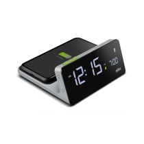 Braun BC21GEU Reloj despertador digital con carga inalámbrica