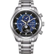 Citizen BY1010-81L Eco-Drive Fase lunar Titanium Reloj radio Reloj Hombre