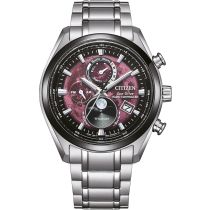 Citizen BY1018-80X Eco-Drive Fase lunar Titanium Reloj radio Reloj Hombre