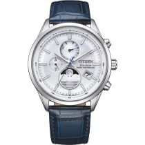 Citizen BY1030-09A Reloj de Hombre Eco-Drive 4-Zonen Reloj Radiocontrolado Fase Lunar 42mm 10ATM 