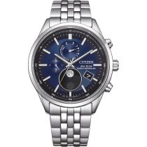 Citizen BY1030-50L Reloj de Hombre Eco-Drive 4-Zonen Reloj Radiocontrolado Fase Lunar 42mm 10ATM 