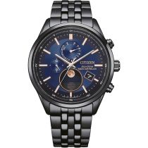 Citizen BY1035-56L Reloj de Hombre Eco-Drive 4-Zonen Reloj Radiocontrolado Fase Lunar 42mm 10ATM 