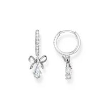 Thomas Sabo CR749-643-14 Pendientes de aro de plata con colgante de lazo Mujeres