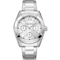 DKNY DK1L015M0025 Reloj Mujer Chambers Multi Sport Plata 36mm 5ATM