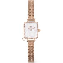 Daniel Wellington DW00100751 Reloj Mujer Quadro Mini Charm Bezel 18mm 3ATM