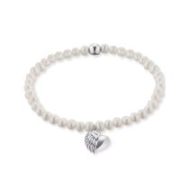 Angelcaller Pulsera ERB-HEARTWING-PE Pearl para mujeres