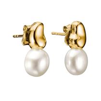 Thomas Sabo H2320-430-14 Pendientes con Perla Natural Beauty chapado en Oro Mujer