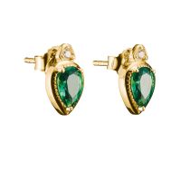 Thomas Sabo H2333-971-6 Pendientes de botón Gota Elyndra Chapado en oro 12,0 mm Mujer