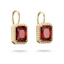 Thomas Sabo H2338-414-10 Pendientes Piedras octogonales rojas Chapado en oro Mujer