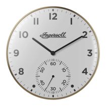 Ingersoll IC003GW Reloj de pared con segundero pequeño de aspecto retro 30 cm