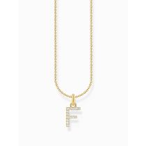 Thomas Sabo KE2245-414-14-L45V Cadena dorada Letra F Señoras