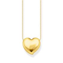 Thomas Sabo KE2276-413-39-L45V Bold - Cadena dorada con colgante en forma de corazón Collar para señora de 40-45 cm