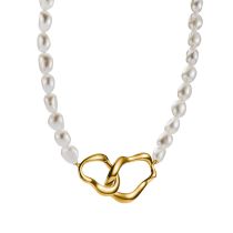 Thomas Sabo KE2321-430-14-L50V Collar de Perlas Natural Beauty chapado en Oro Mujer
