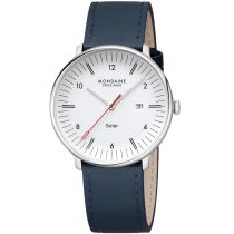 Mondaine MLE.41910.LDV Reloj Hombre Doppio Solar 41mm 5ATM 