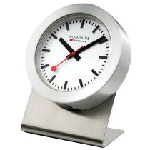 Mondaine A660.30318.81SBB plata magnética reloj de pared reloj de mesa reloj de cocina 50 mm
