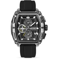 Police PEWGO00778X3 Reloj hombre Clout Tank Cronógrafo Set 46mm 3ATM