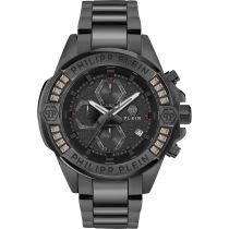 Philipp Plein PWWFA0725 Reloj Hombre The $kull Chrono 45mm 5ATM 