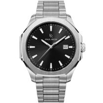 Paul Rich PR-46696 Reloj Hombre Mercer Astor Silver Black 40,5 mm 5ATM 