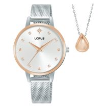 Lorus RG288XX9 Reloj Mujer Set Con Collar 32mm 