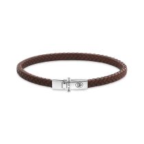 Rebel & Rose RR-L0176-S-M Pulsera Xtra Small Braided Cognac