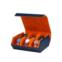 Rothenschild RS-3178-6-BLU-ORG Caja para guardar relojes Azul-naranja [6]