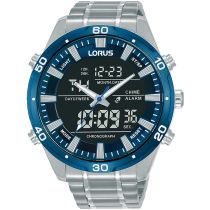 Lorus RW647AX9 Digital Cronografo Reloj Hombre 46mm 10ATM