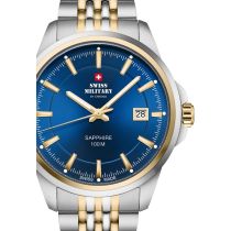 Swiss Military SM34104.05 Reloj Hombre Clásico Cristal de zafiro 40mm 10ATM