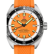 Swiss Military SMA34100.10 Diver Titanio Automatico Reloj Hombre 42mm 30ATM