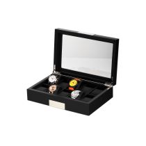 Rothenschild Caja de relojes RS-2350-10BL para 10 relojes negro