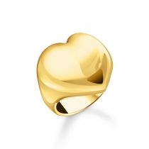 Thomas Sabo TR2471-413-39-58 Bold - Anillo dorado en forma de corazón para señora