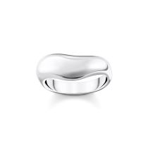 Thomas Sabo TR2473-001-21-54 Bold - Anillo de plata en forma curva señoras