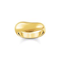 Thomas Sabo TR2473-413-39-54 Bold - Anillo dorado en forma curva para señora