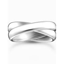 Thomas Sabo TR2490-001-21-64 Anillo de señora - Dúo estrecho de plata