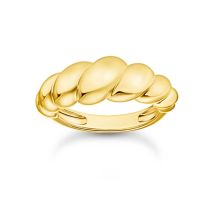 Thomas Sabo TR2494-413-39-54 Anillo - de formas orgánicas chapado en oro Señoras