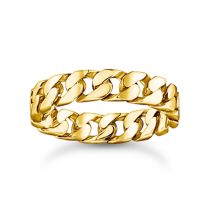 Thomas Sabo TR2496-413-39-54 Anillo - cadena eslabones chapado en oro Señoras