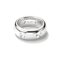 Thomas Sabo TR2519-051-14-56 Anillo con piedras de circonita blanca Plata Mujer
