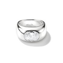 Thomas Sabo TR2520-051-14-58 Anillo con piedra de circonita blanca Plata Mujer