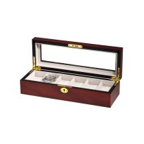 Rothenschild Caja de relojes RS-1087-6C para 6 relojes cereza