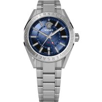 Versace VEAFA0424 Reloj Hombre V-Code GMT 42mm 5ATM 