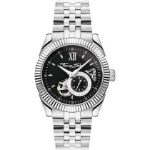 Thomas Sabo WA0411-201-203 Reloj Hombre Reloj Automático con Esfera Negra 41mm 5ATM 