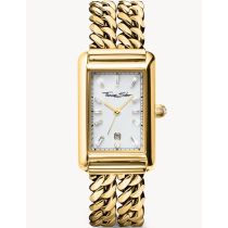 Thomas Sabo WA0429-291-207 Reloj Mujer Rectangular Color Dorado 22mm 3ATM 