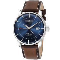 Zeppelin 8442-3 Atlantic GMT Reloj Hombre 40mm 5ATM