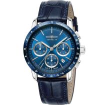 Zeppelin 8878-3 Reloj Hombre New York Cronógrafo 43mm 5ATM 