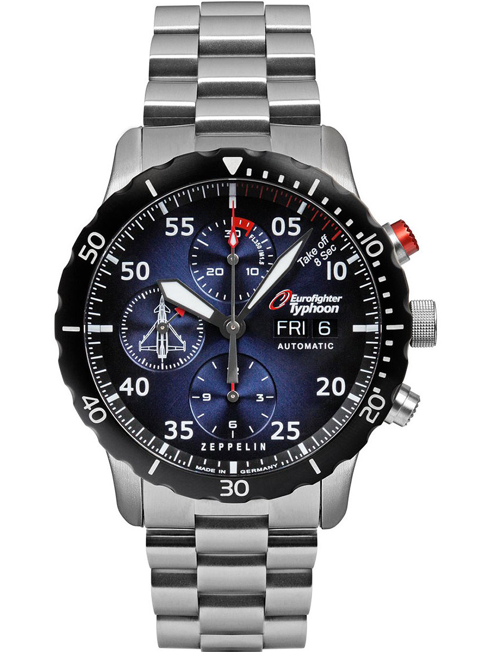 Zeppelin 7218M3 Eurofighter Typhoon Autom. 43mm Hombres compras baratas Timeshop24.es